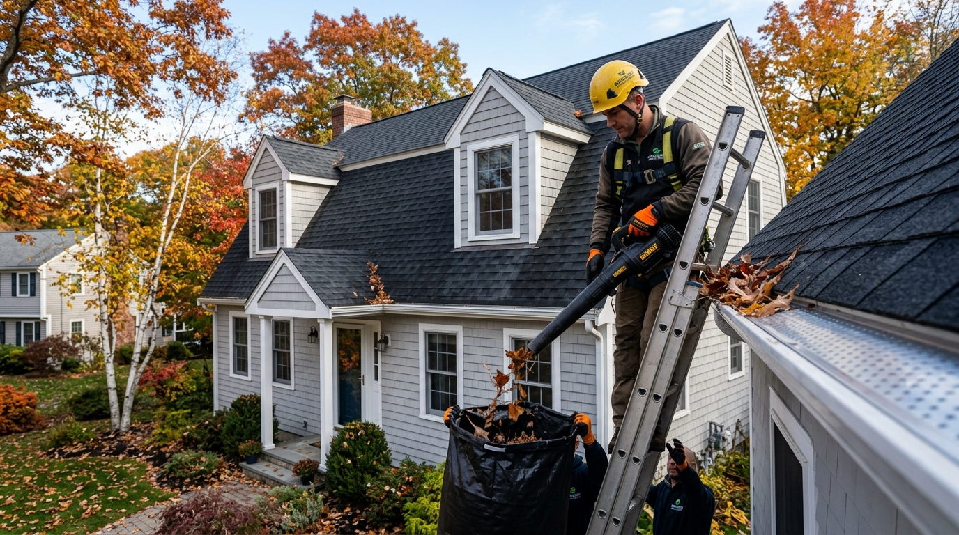 Gutter Clearing & Downspout Flushing