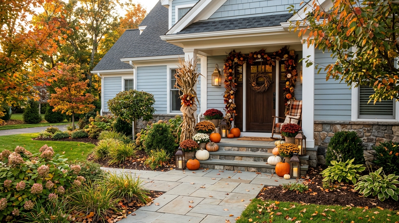 Halloween & Fall Front Porch Styling